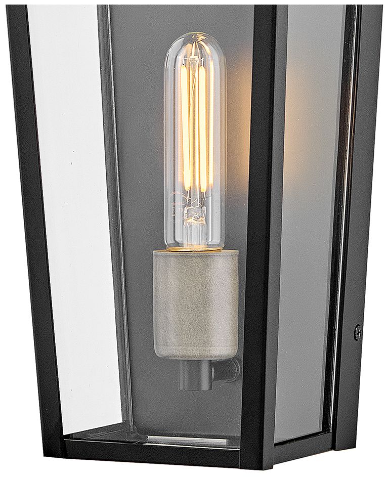 Image 4 Lark Maclin Outdoor Medium Wall Mount Lantern 7" Black more views