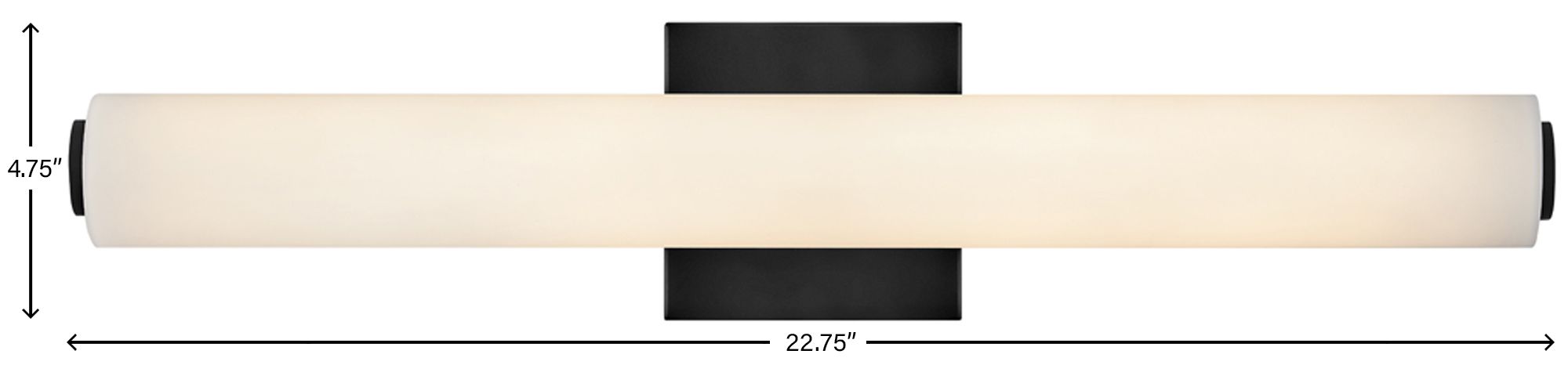 Lark Marti Bath Large Led Vanity Black