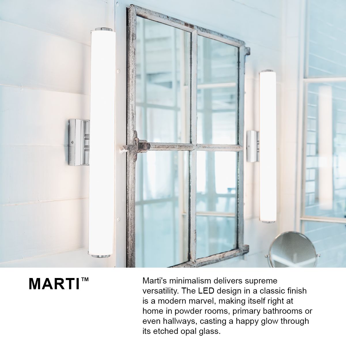 Lark Marti Bath Large Led Vanity Black