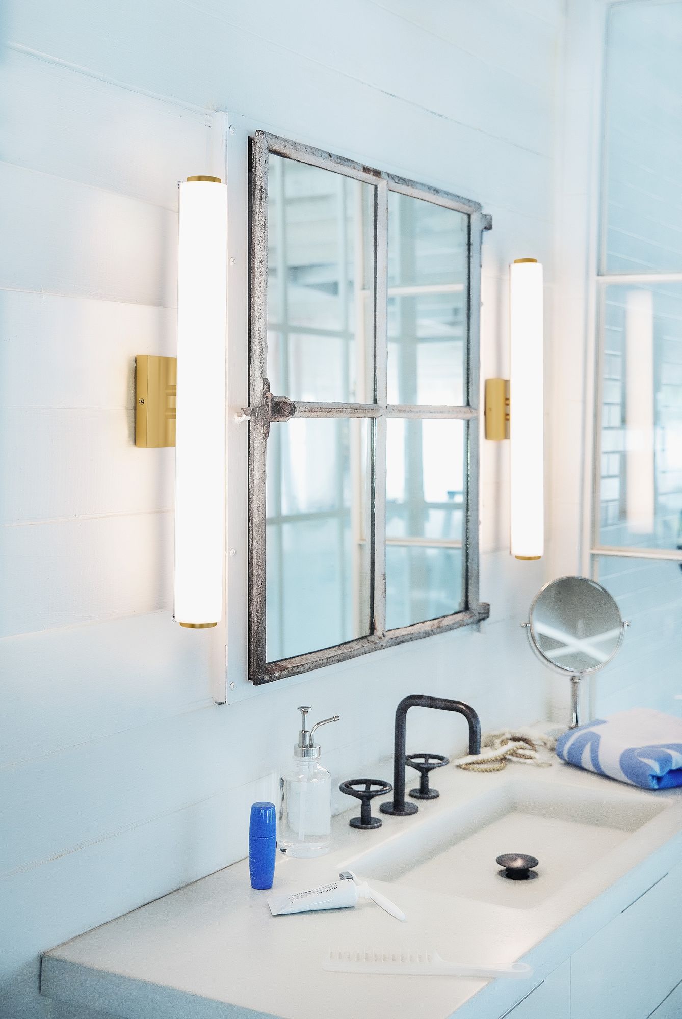 Image 4 Lark Marti Large LED Vanity 22.75" Lacquered Brass more views