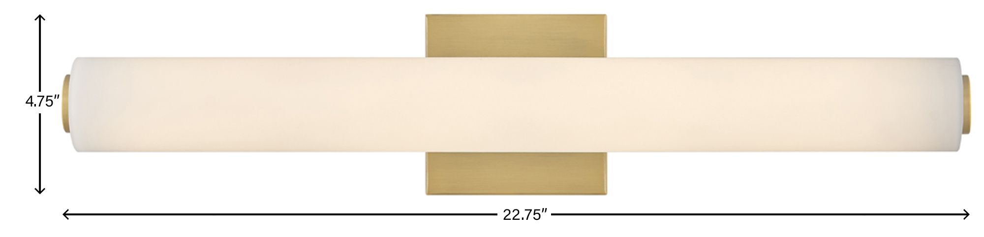 Lark Marti Large LED Vanity 22.75" Lacquered Brass