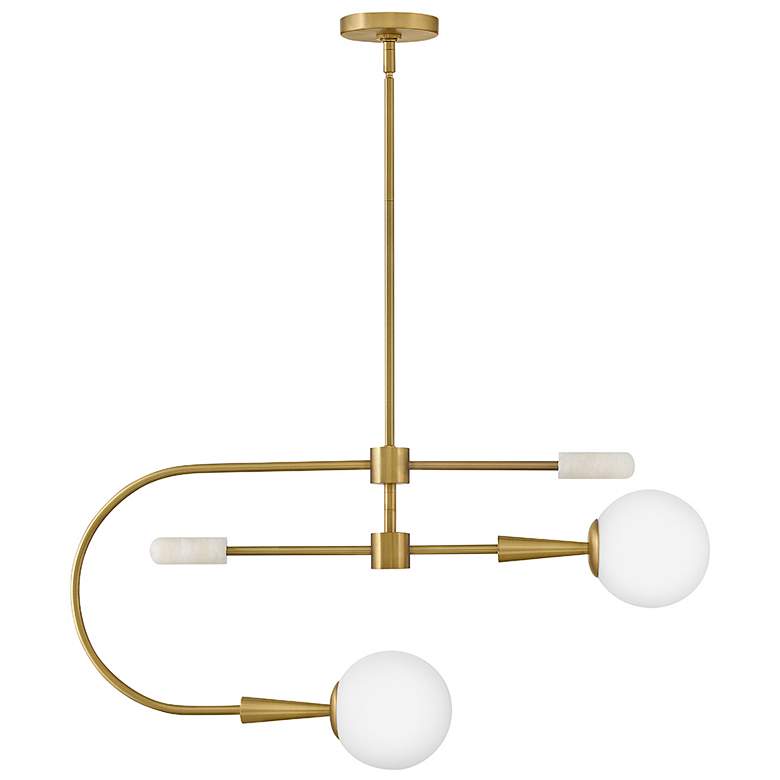 Image 2 Lark Maude Interior Medium Single Tier 32.25" Lacquered Brass more views
