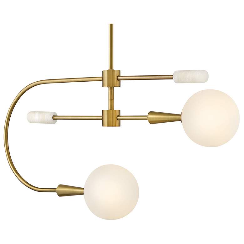 Image 3 Lark Maude Interior Medium Single Tier 32.25" Lacquered Brass more views