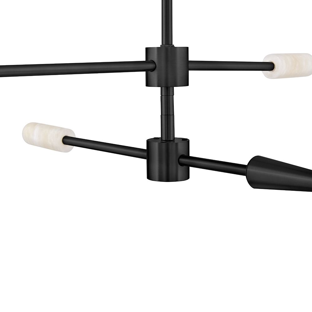 Lark Maude Interior Medium Single Tier Chandelier 32.25" Black