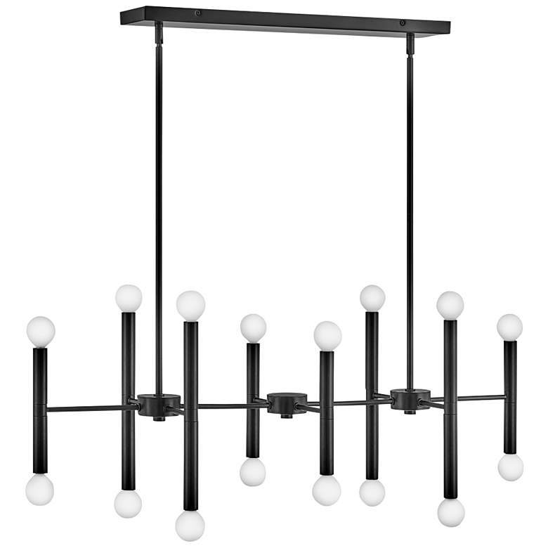 Image 3 Lark Millie 39" Wide Black 16-Light Linear Pendant