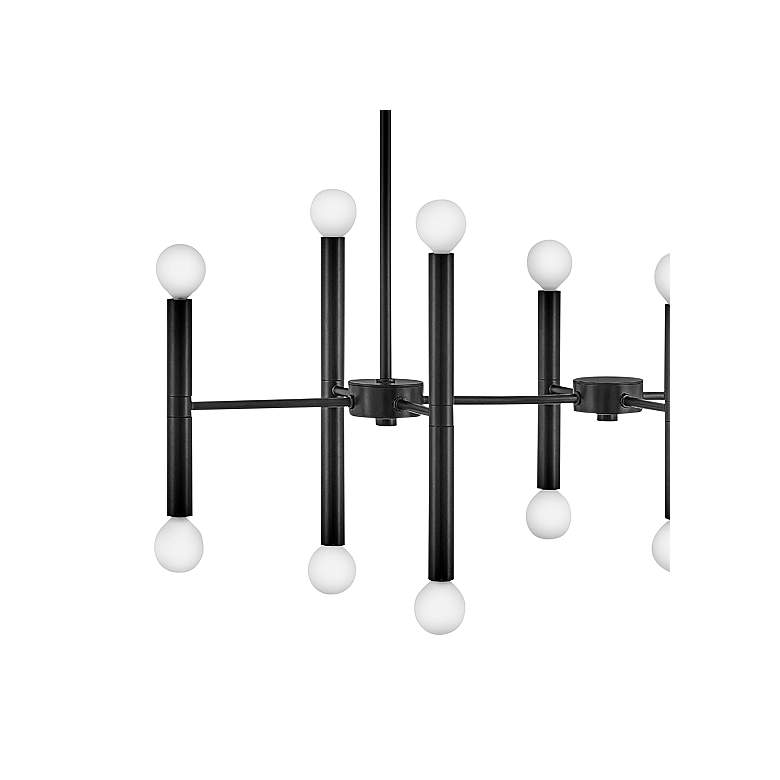 Image 4 Lark Millie 39 inch Wide Black 16-Light Linear Pendant more views