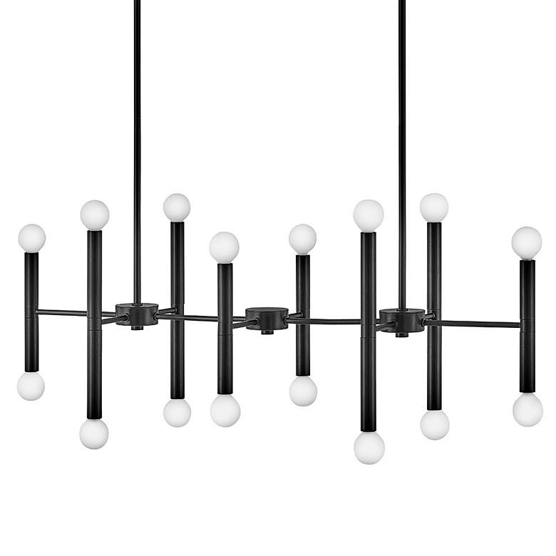 Image 6 Lark Millie 39 inch Wide Black 16-Light Linear Pendant more views