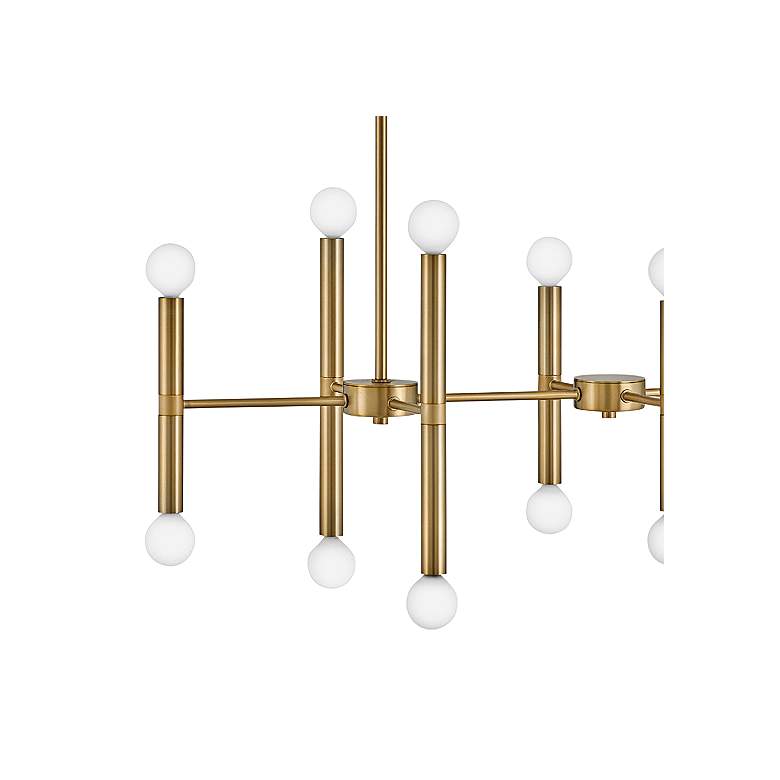 Image 3 Lark-Millie Chandelier-Sixteen Light Convertible Linear-Lacquered Brass more views