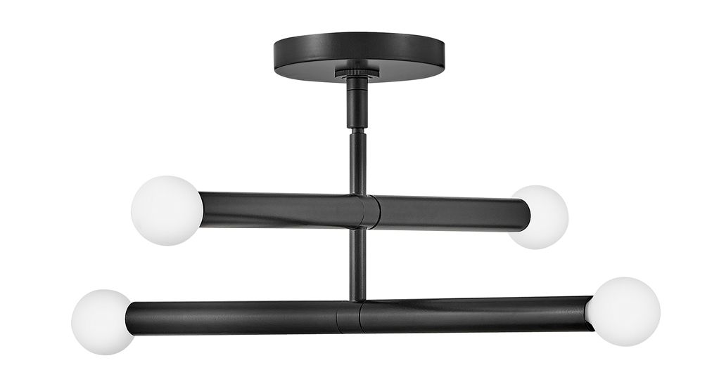 Image 4 Lark Millie Interior 4 Light Convertible Pendant 15.75" Black more views