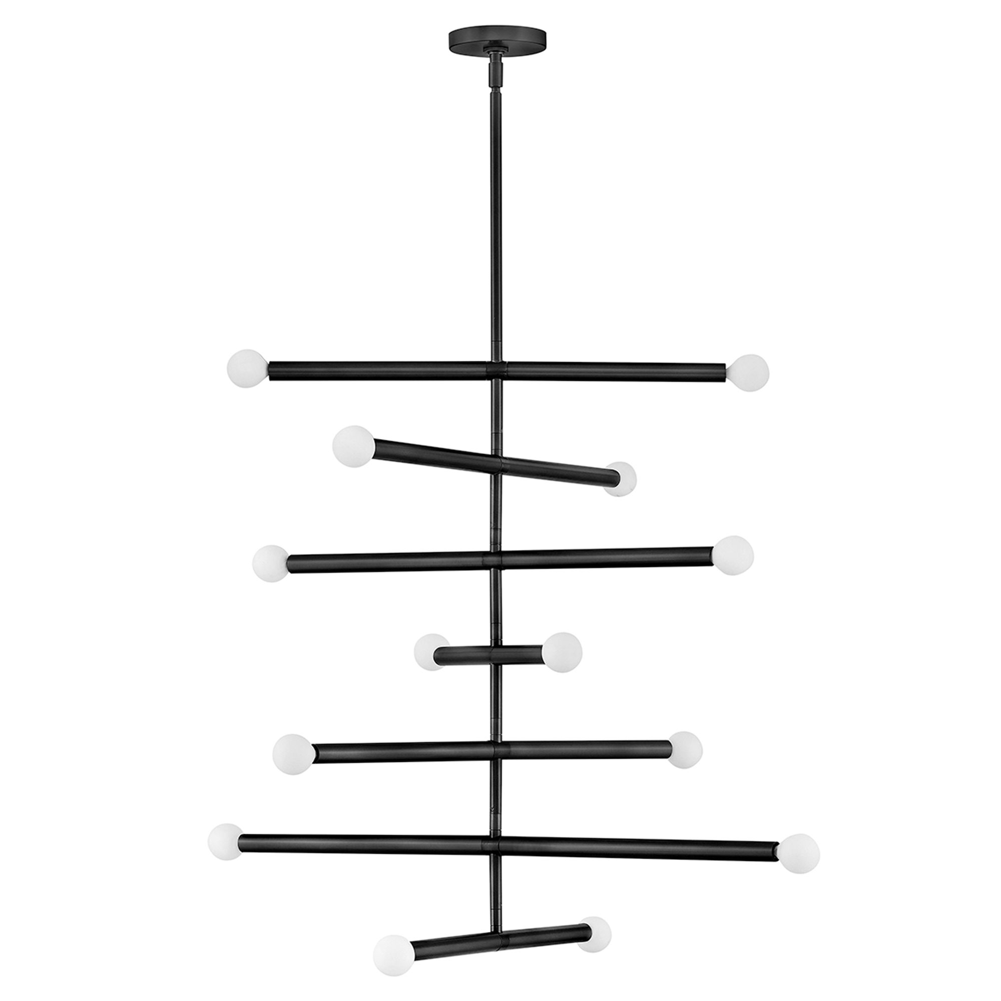 Image 2 Lark Millie Interior Large Multi Tier Chandelier 31.5" Black more views