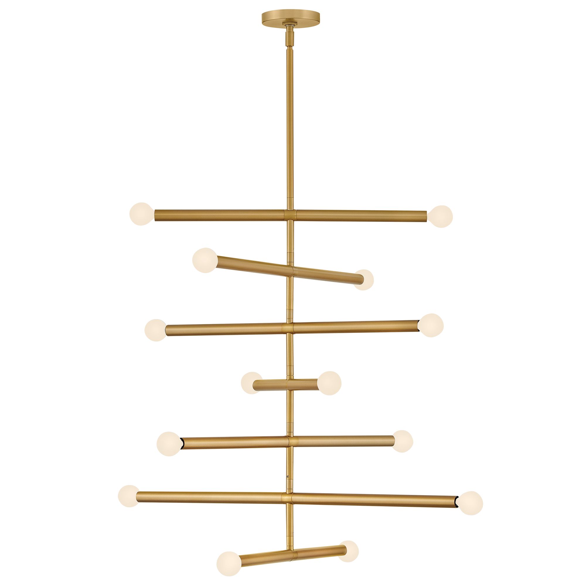 Image 2 Lark Millie Interior Large Multi Tier Chandelier 31.5" Lacquered Brass more views