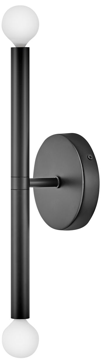Image 2 Lark Millie Interior Medium Two Light Tall Sconce 14" Black