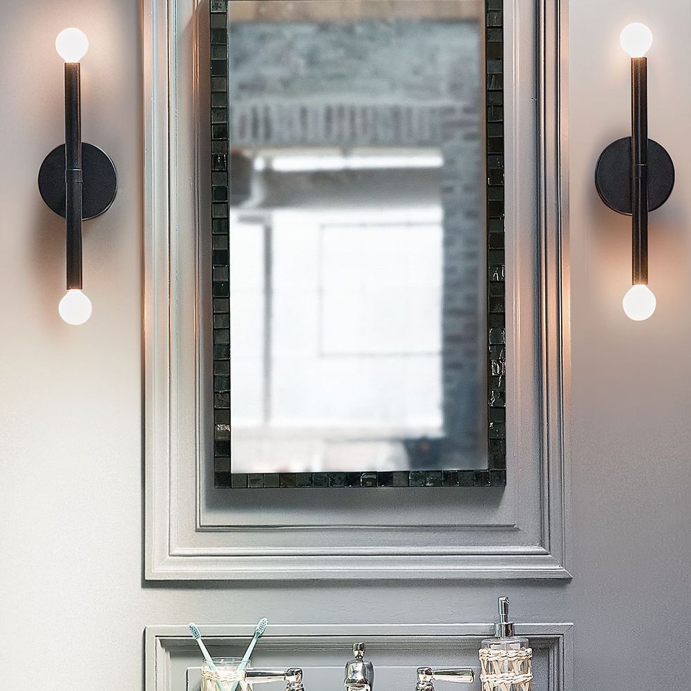 Image 6 Lark Millie Interior Medium Two Light Tall Sconce 14" Black more views