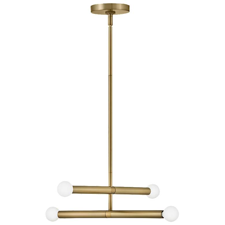 Image 1 Lark-Millie Pendant-Four Light Convertible Pendant-Lacquered Brass