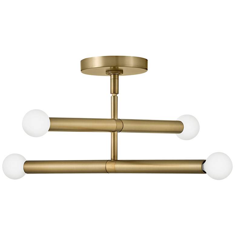 Image 3 Lark-Millie Pendant-Four Light Convertible Pendant-Lacquered Brass more views