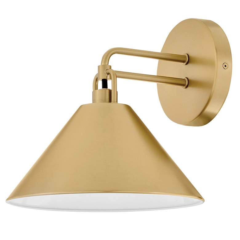 Image 2 Lark Milo Small Single Light Sconce Lacquered Brass more views