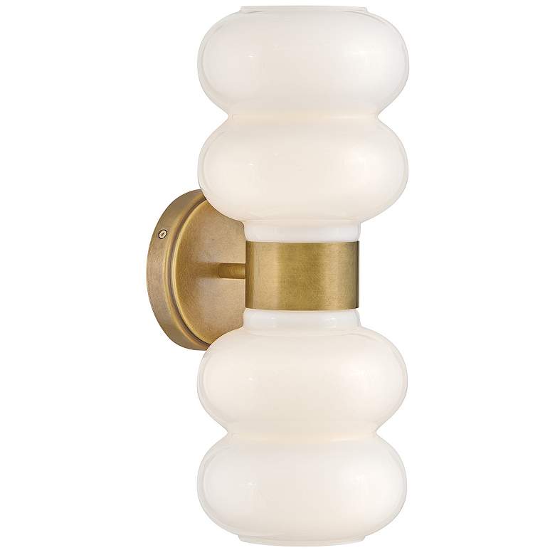 Image 1 Lark Nadia Interior Medium Two Light Sconce 6.5" Lacquered Brass