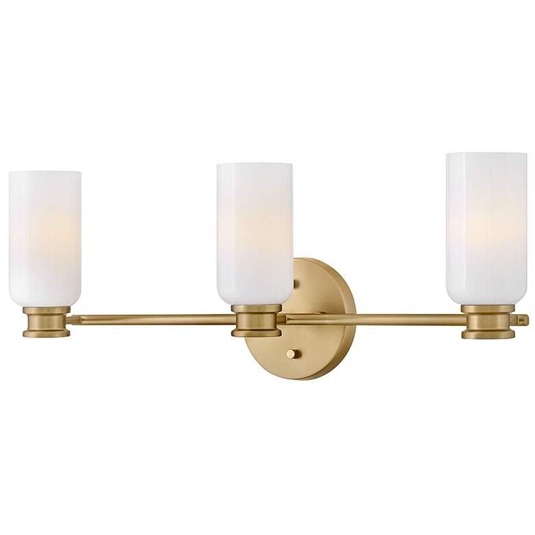 Image 6 Lark Naomi Bath Medium Three Light Vanity 24" Lacquered Brass more views