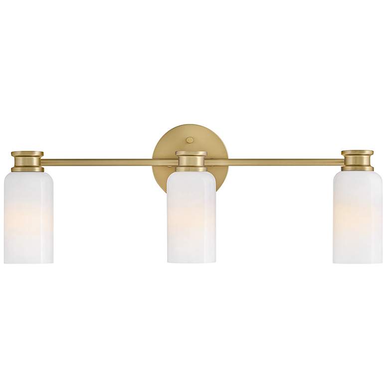 Image 7 Lark Naomi Bath Medium Three Light Vanity 24" Lacquered Brass more views