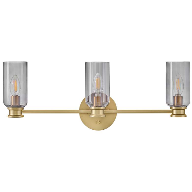 Image 2 Lark Naomi Bath Medium Three Light Vanity 24" Lacquered Brass more views