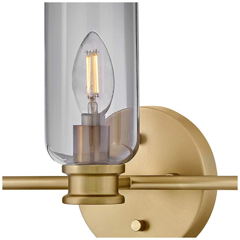 Image 4 Lark Naomi Bath Medium Three Light Vanity 24" Lacquered Brass more views