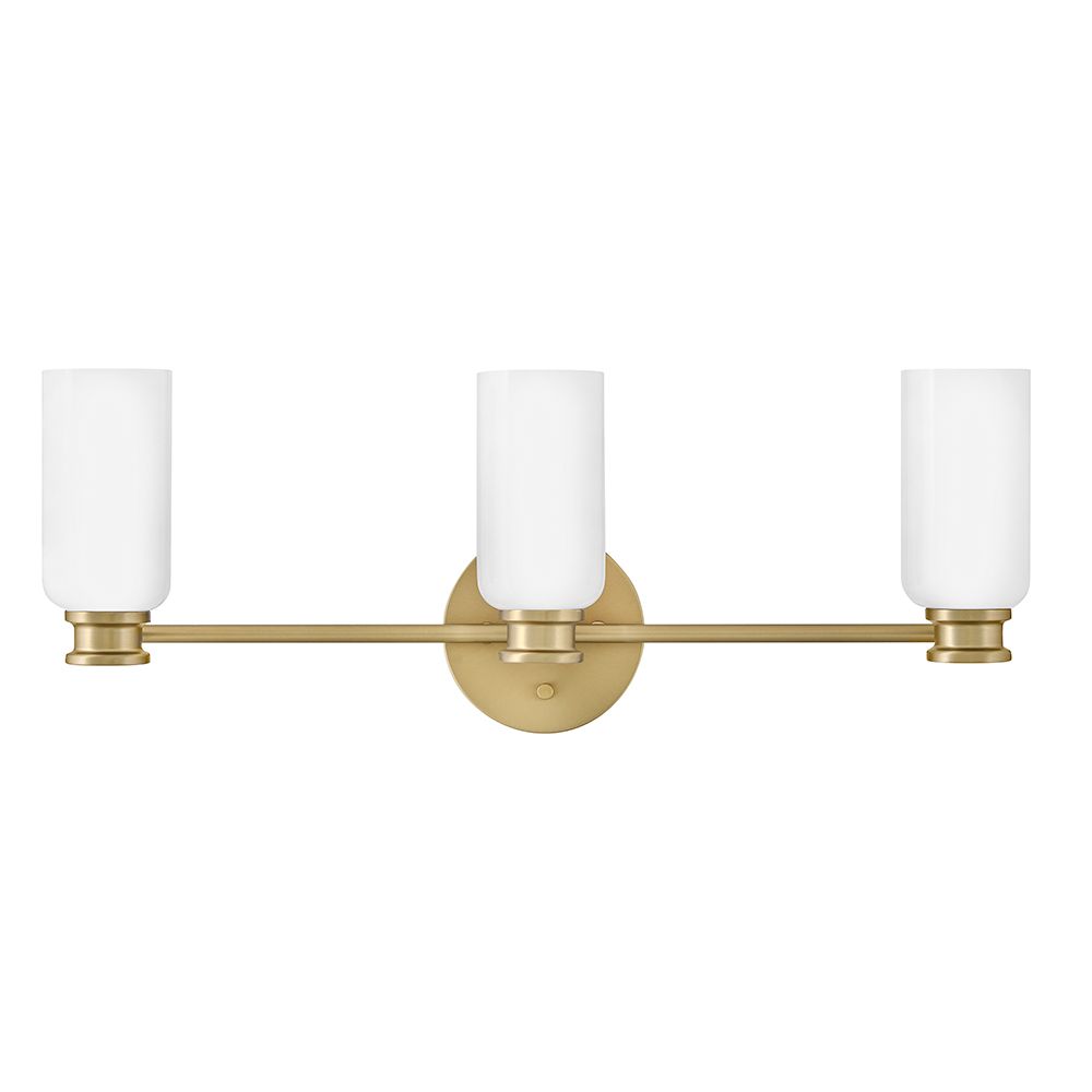 Image 2 Lark Naomi Bath Medium Three Light Vanity 24" Lacquered Brass more views