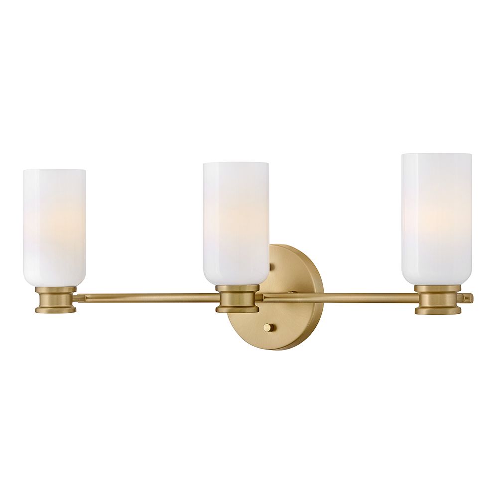 Image 6 Lark Naomi Bath Medium Three Light Vanity 24" Lacquered Brass more views