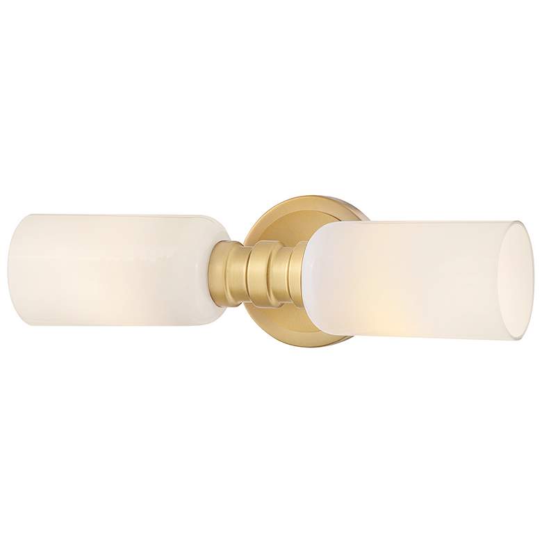 Image 3 Lark Naomi Bath Medium Two Light Sconce 5" Lacquered Brass more views