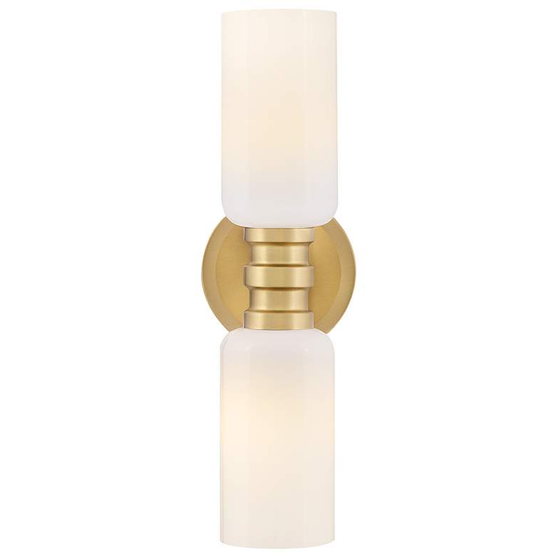 Image 7 Lark Naomi Bath Medium Two Light Sconce 5" Lacquered Brass more views