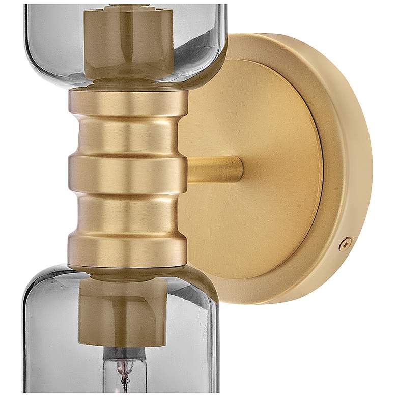 Image 4 Lark Naomi Bath Medium Two Light Sconce 5" Lacquered Brass more views