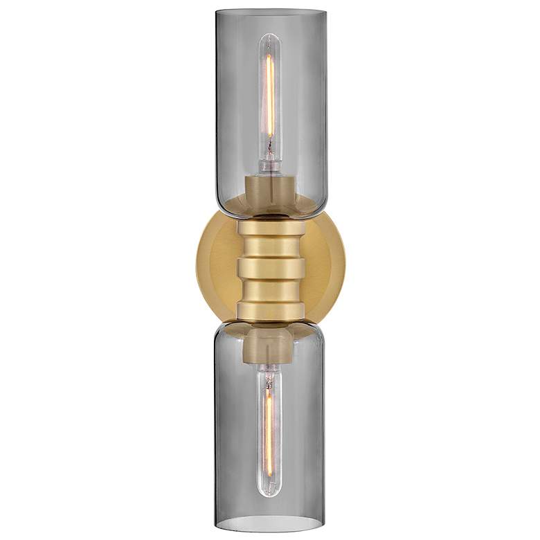 Image 7 Lark Naomi Bath Medium Two Light Sconce 5" Lacquered Brass more views