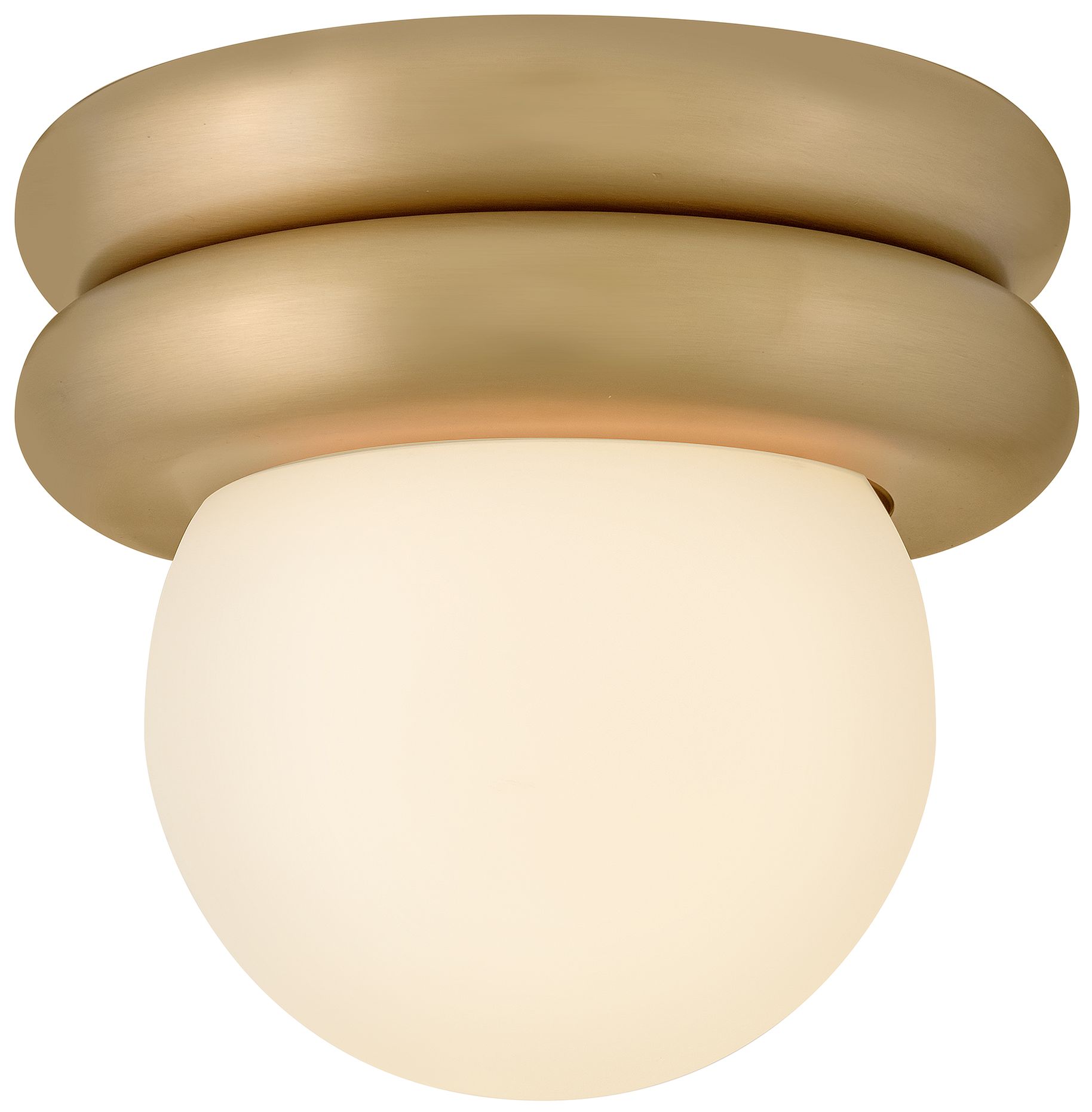 Lark Noa Extra Small Convertible Flush Mount 8" Lacquered Brass