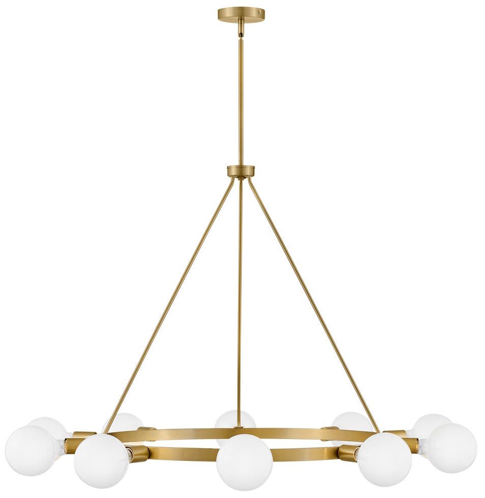 Image 2 Lark Orla Interior Large Single Tier Chandelier 36" Lacquered Brass