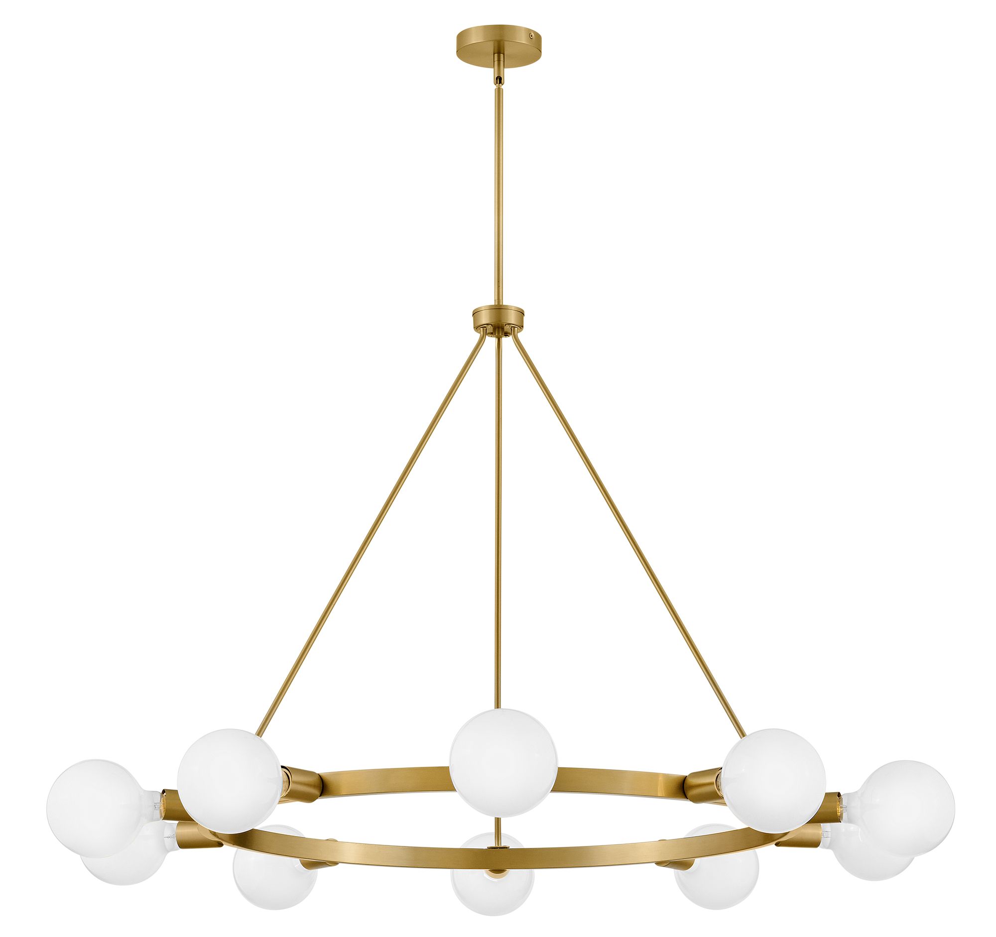 Image 3 Lark Orla Interior Large Single Tier Chandelier 36" Lacquered Brass more views