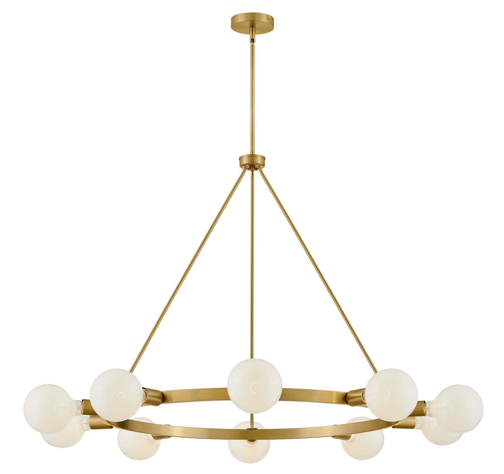 Image 4 Lark Orla Interior Large Single Tier Chandelier 36" Lacquered Brass more views