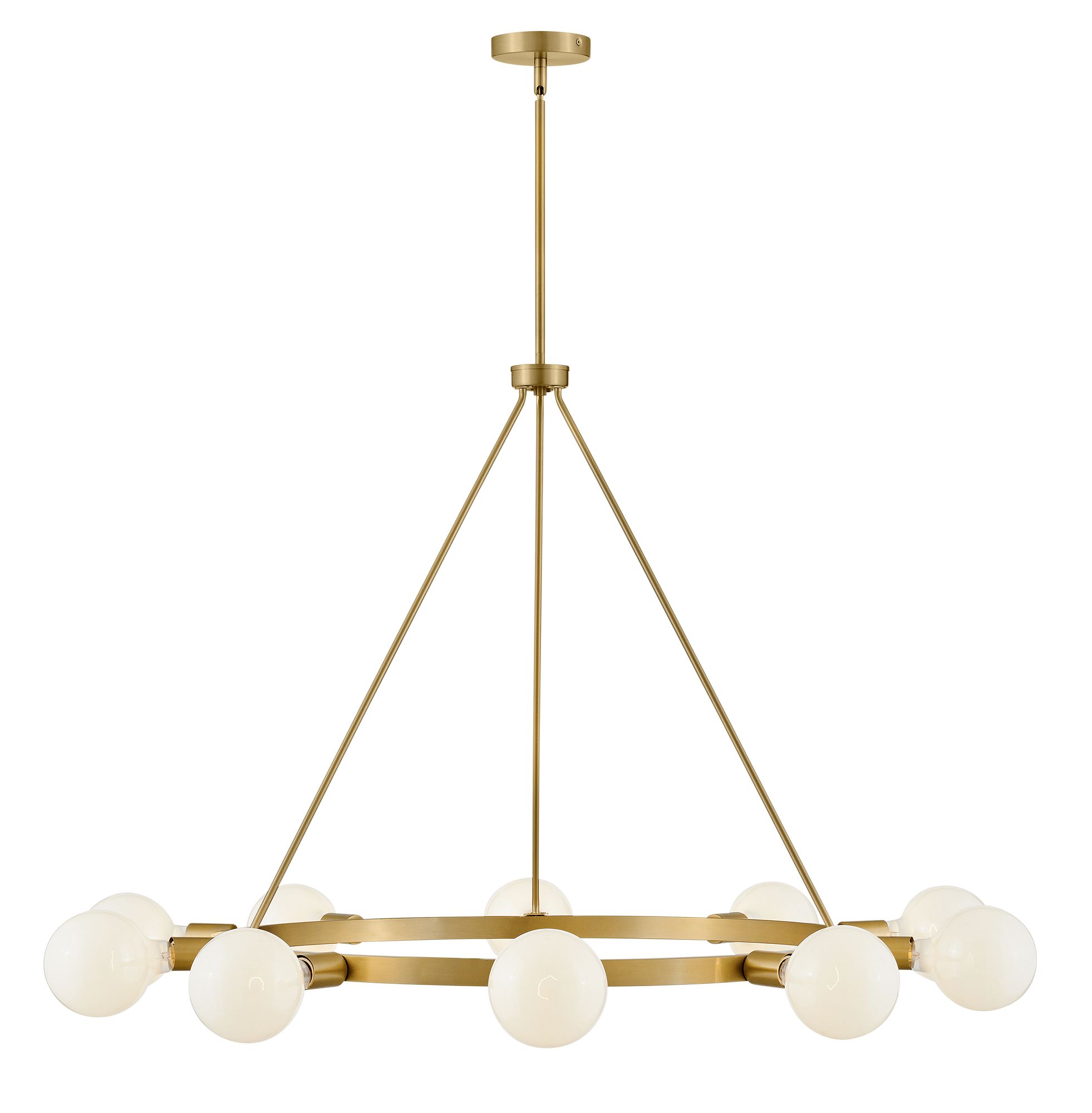 Image 5 Lark Orla Interior Large Single Tier Chandelier 36" Lacquered Brass more views