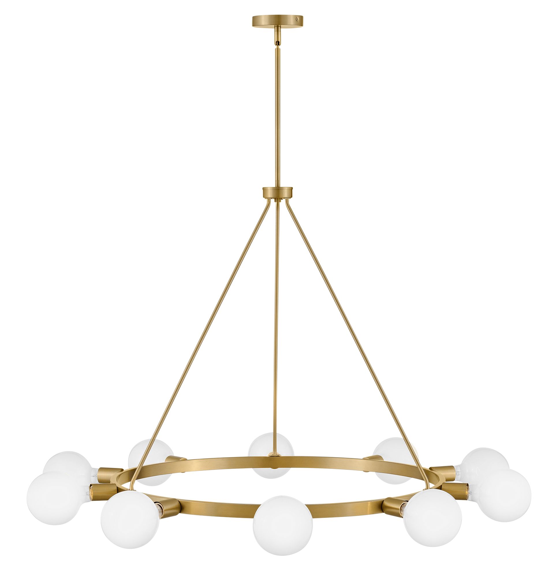 Image 6 Lark Orla Interior Large Single Tier Chandelier 36" Lacquered Brass more views