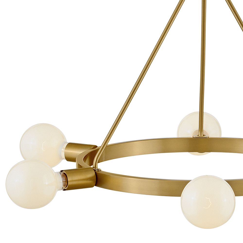 Image 7 Lark Orla Medium Single Tier Chandelier 24" Lacquered Brass more views