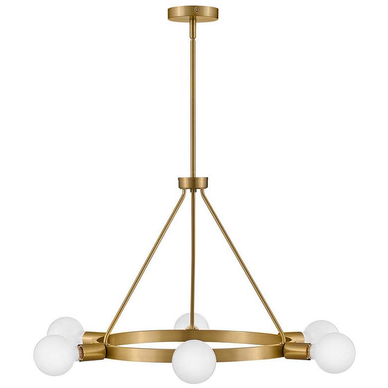 Image 1 LARK ORLA Medium Single Tier Chandelier Lacquered Brass