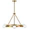 LARK ORLA Medium Single Tier Chandelier Lacquered Brass