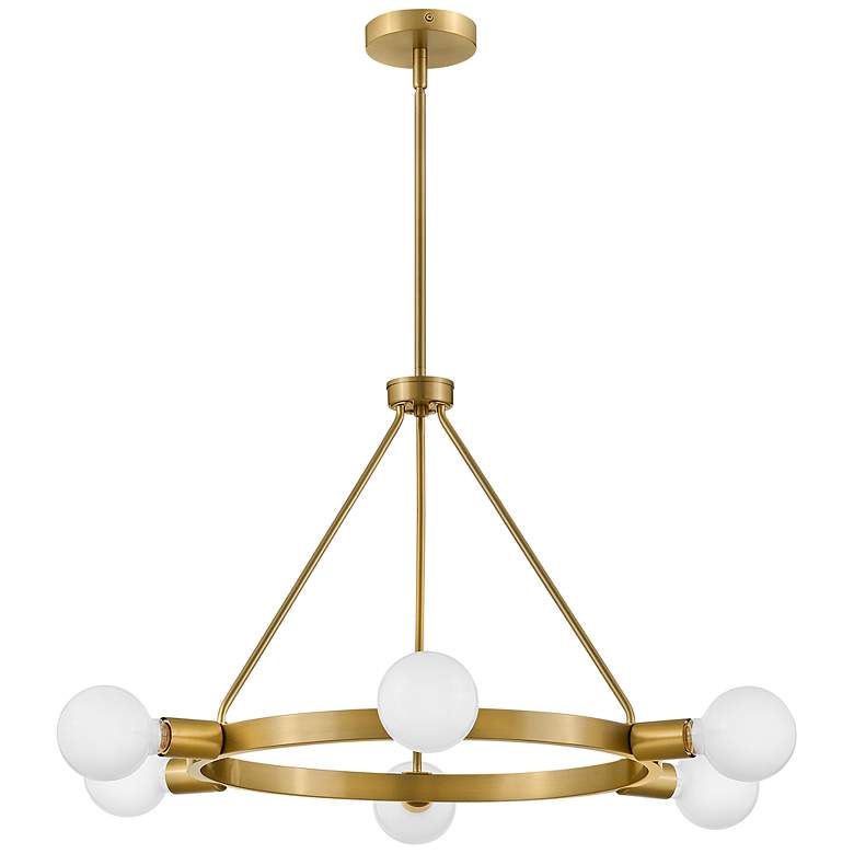 Image 2 LARK ORLA Medium Single Tier Chandelier Lacquered Brass more views