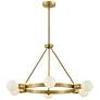 Thumbnail3 of LARK ORLA Medium Single Tier Chandelier Lacquered Brass more views