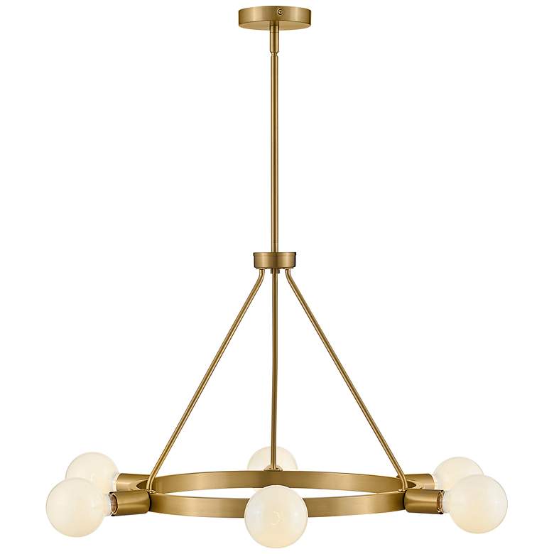 Image 4 LARK ORLA Medium Single Tier Chandelier Lacquered Brass more views