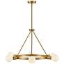 Thumbnail4 of LARK ORLA Medium Single Tier Chandelier Lacquered Brass more views