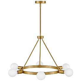 Image5 of LARK ORLA Medium Single Tier Chandelier Lacquered Brass more views