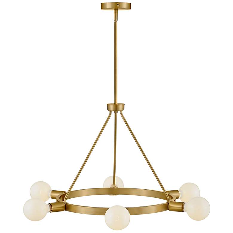 Image 6 LARK ORLA Medium Single Tier Chandelier Lacquered Brass more views