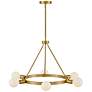 6_LARK ORLA Medium Single Tier Chandelier Lacquered Brass more views