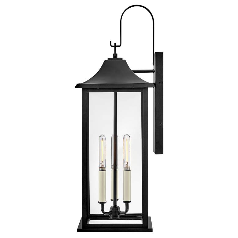 Image 7 Lark Outdoor Large Wall Mount Lantern Black more views