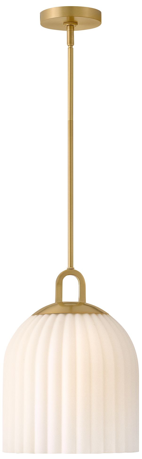Lark Paige Small Pendant 11" Lacquered Brass