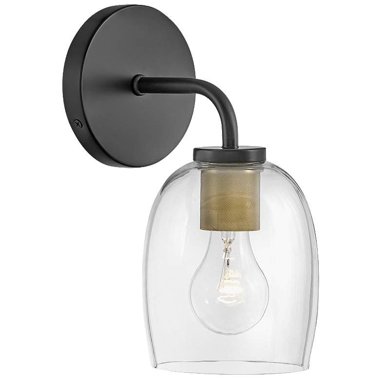 Image 1 Lark-Percy Bath-Single Light Vanity-Black-Lacquered Brass